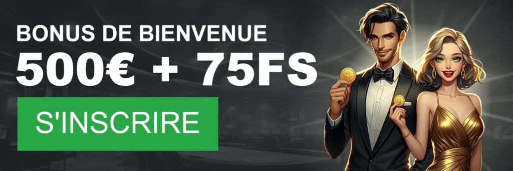 bonus de bienvenue 75fs de 770 casino